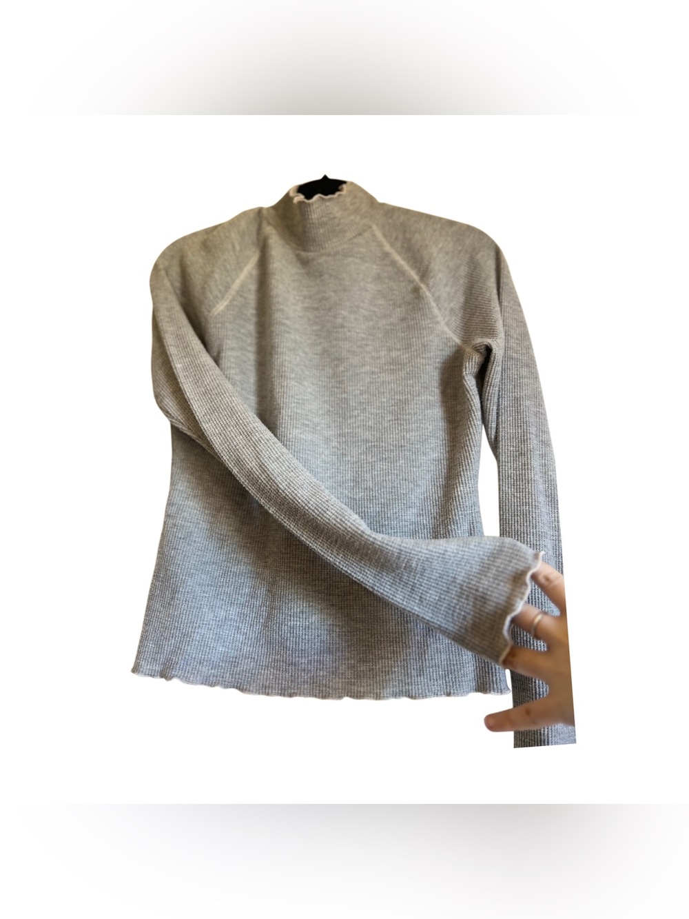 Sweater Knit Ribbed Turtleneck - Picture 5 of 9
